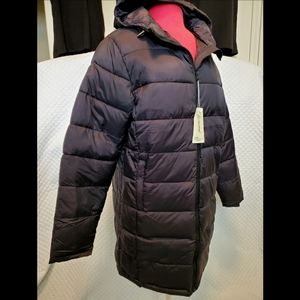 NWT lightweight long puffer coat